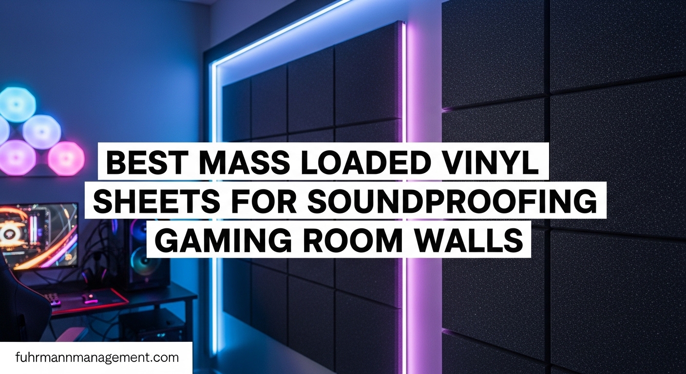 Best Mass Loaded Vinyl Sheets for Soundproofing Gaming Room Walls