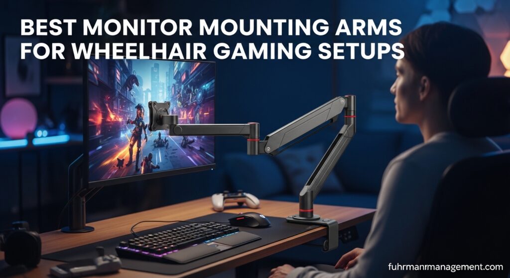 Best Monitor Mounting Arms for Wheelchair Gaming Setups