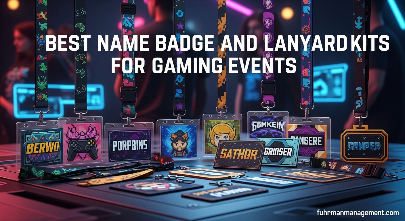 Best Name Badge and Lanyard Kits for Gaming Events