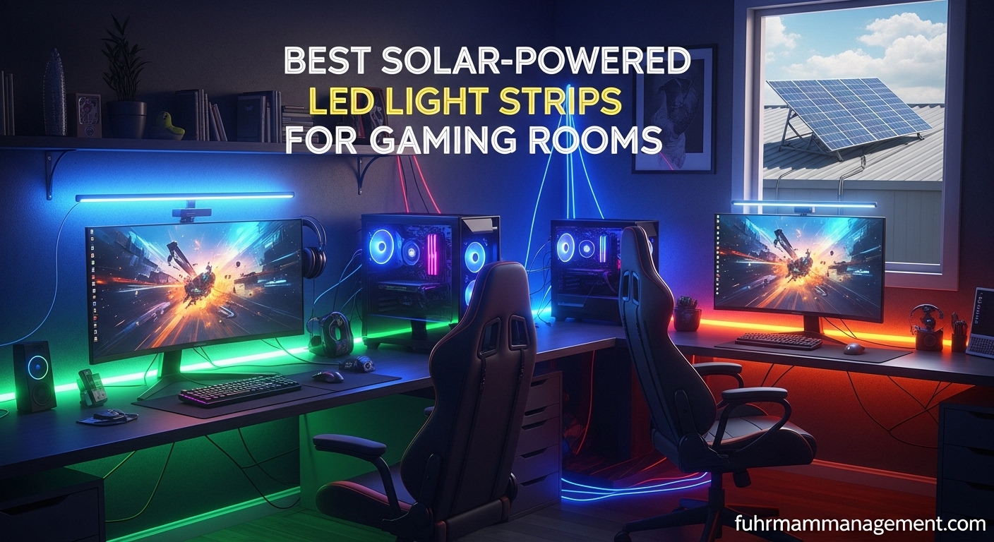 Best Solar-Powered LED Light Strips for Gaming Rooms