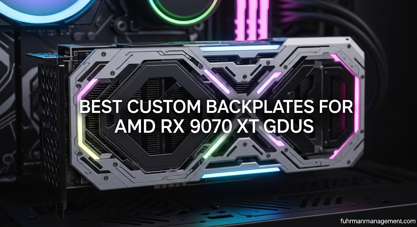 best custom backplates for AMD RX 9070 XT GPU