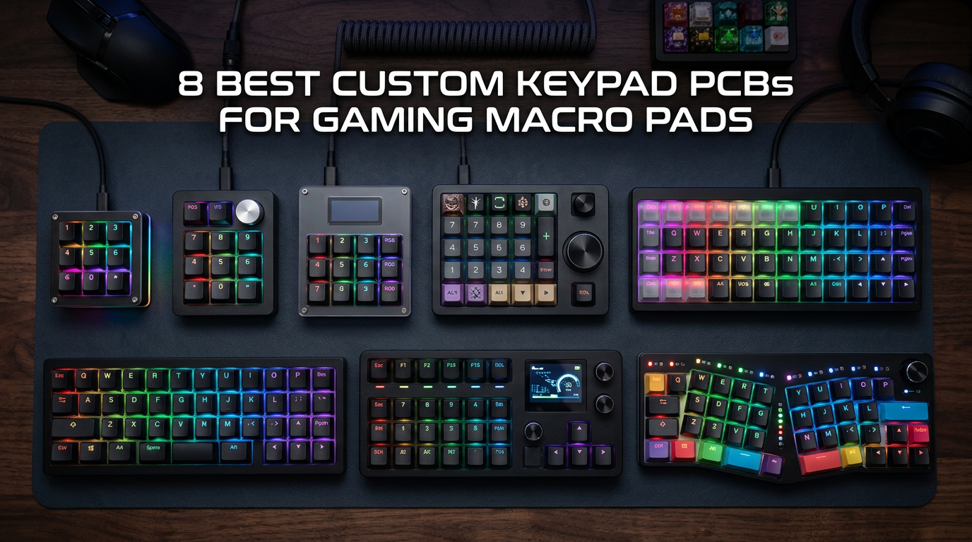 Best custom keypad PCBs for gaming macro pads
