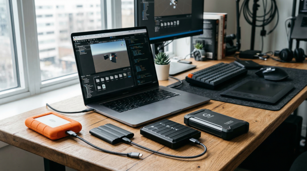 Best external hard drives for game dev project storage