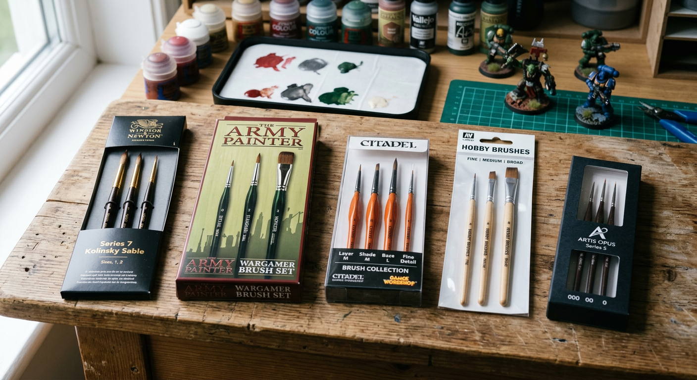 Best miniature painting brush sets for wargaming