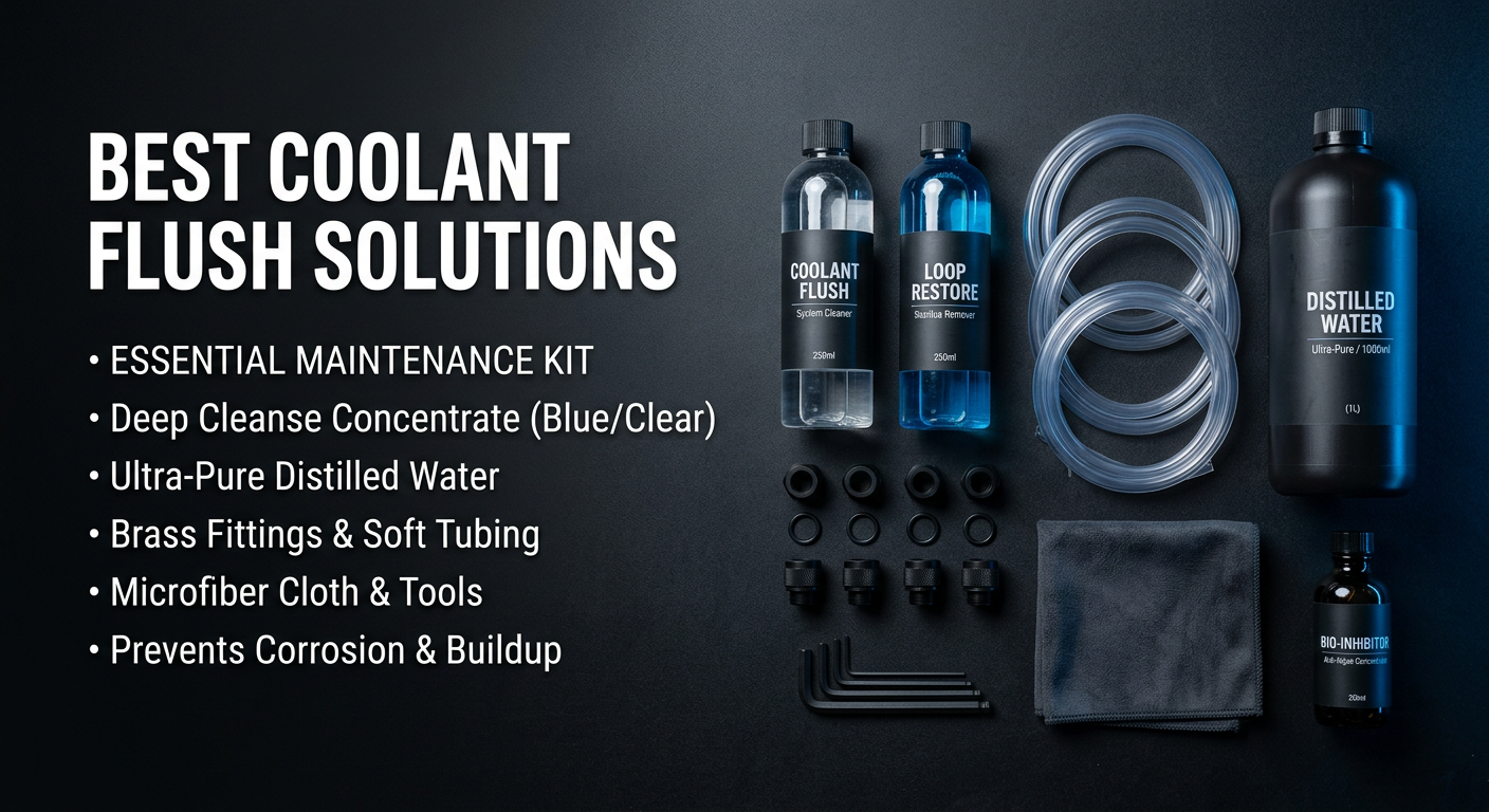 Best coolant flush solutions for water-cooled gaming PCs