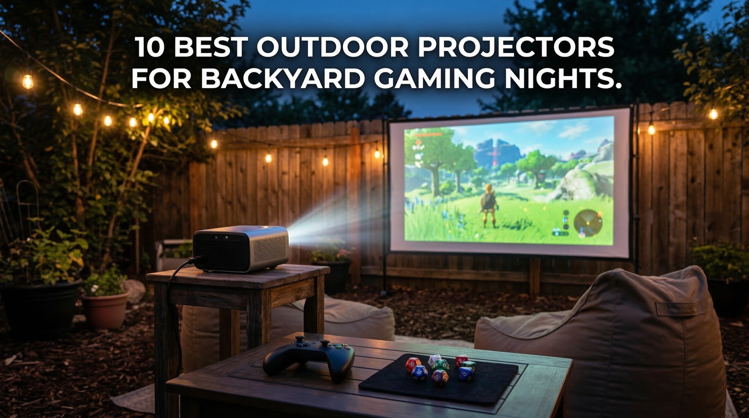 Best outdoor projectors for backyard gaming nights