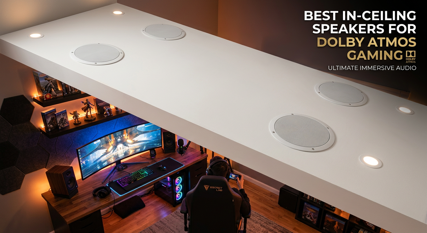 Best in-ceiling speakers for Dolby Atmos gaming room setups