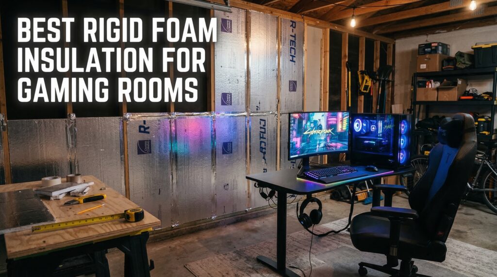 Best rigid foam insulation panels for DIY garage gaming room walls