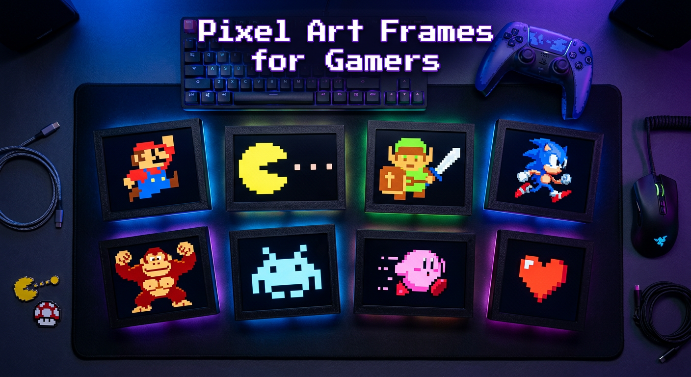 Best pixel art digital photo frames for gamers