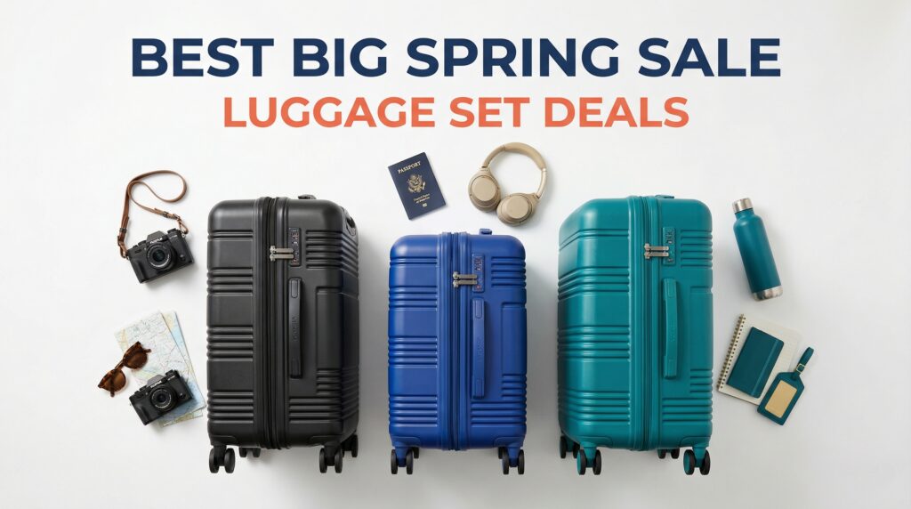 Best Big Spring Sale Luggage Set Deals on Amazon