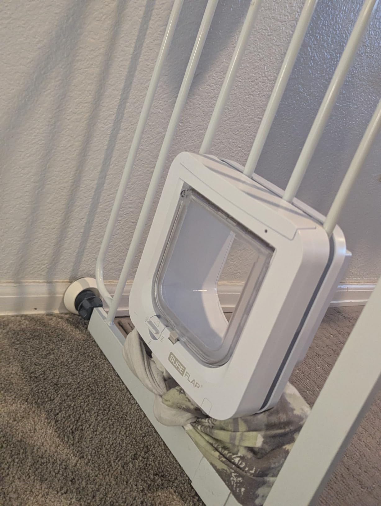 SureFlap - Sure Petcare Microchip Cat Flap, White, Scans Pet's ID on Entry, Check Your Cat's Size customer photo 1