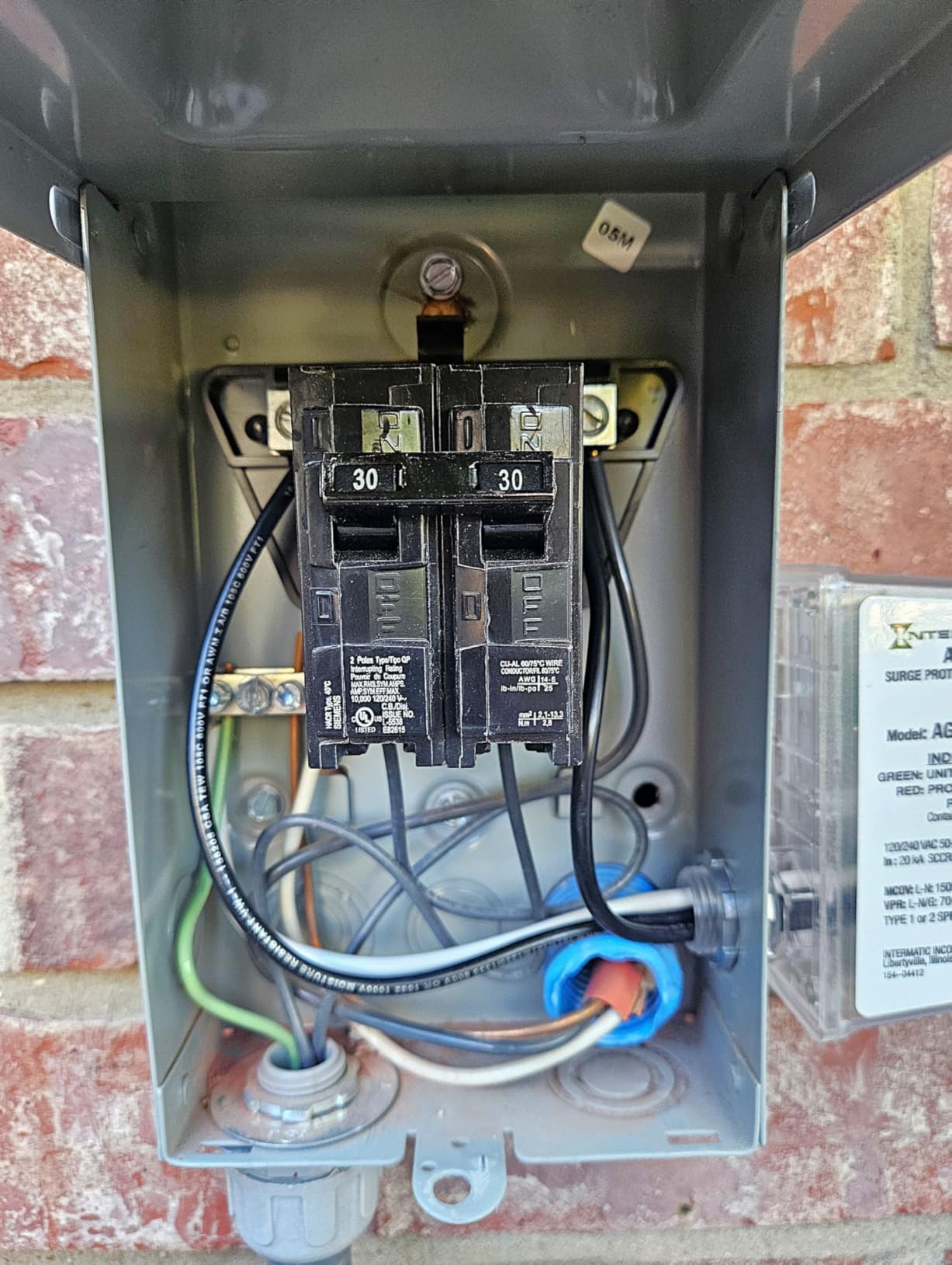 Intermatic AG3000 120/240 VAC Universal HVAC Surge Protective Device - Advanced Surge Protection, TPMOV Tech, Watertight Enclosure customer photo 2