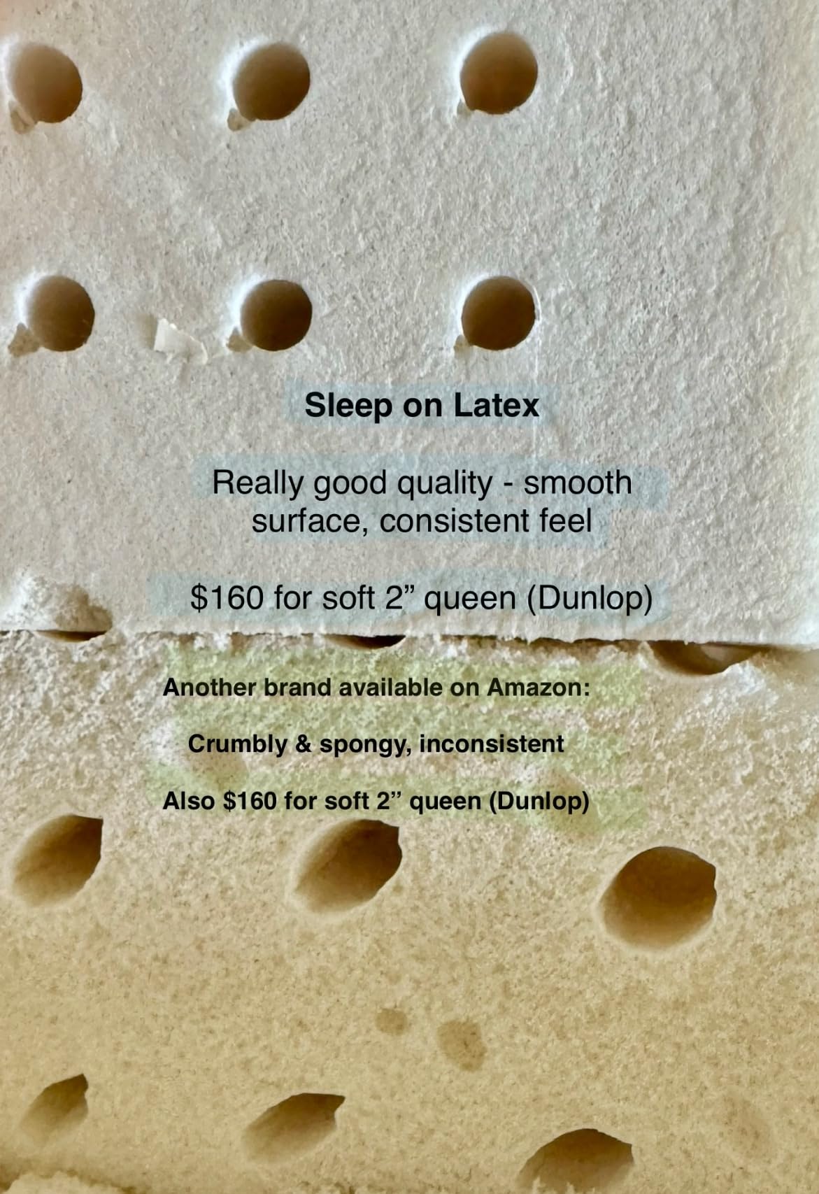 Pure Green Natural Latex Mattress Topper - Soft - 3 Inch - King Size (GOLS Certified Organic) customer photo 1