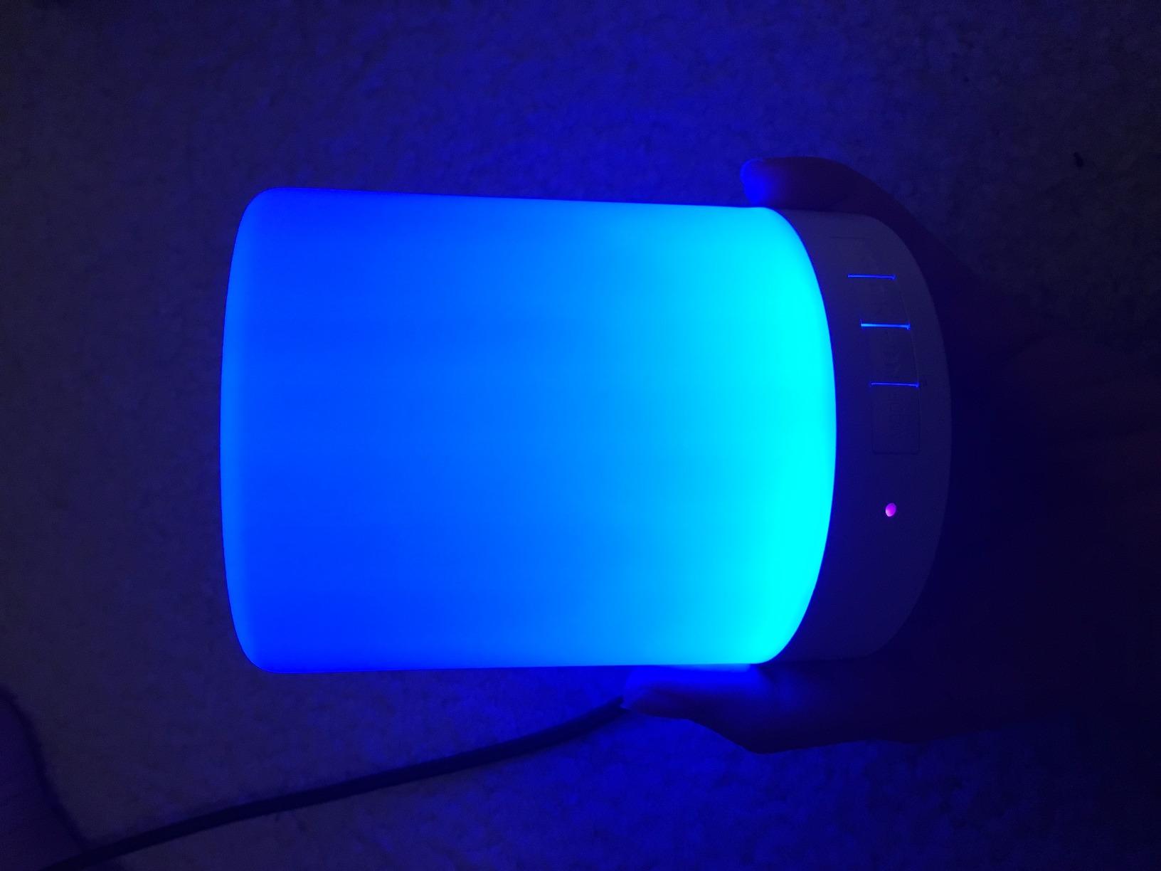 Elecstars Touch Bedside Lamp - with Bluetooth Speaker, Dimmable Color Night Light, Outdoor Table Lamp with Smart Touch Control, Best Gift for Men Women Teens Kids Children Sleeping Aid customer photo 1