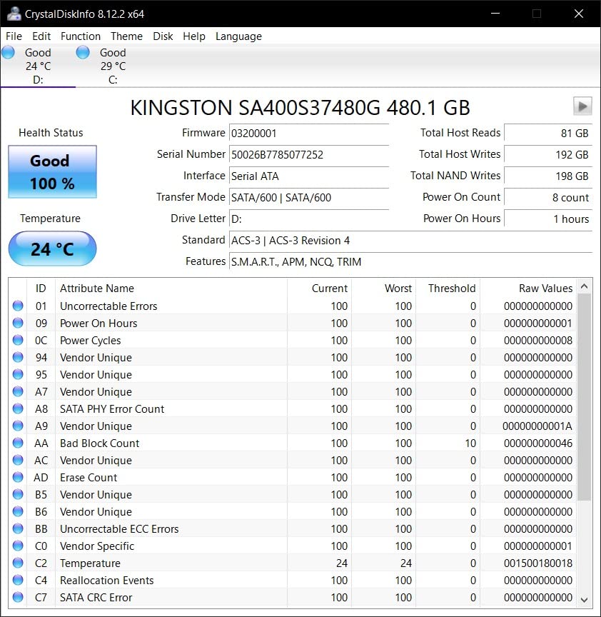 Kingston 240GB A400 SATA 3 2.5 inch Internal SSD customer photo 2