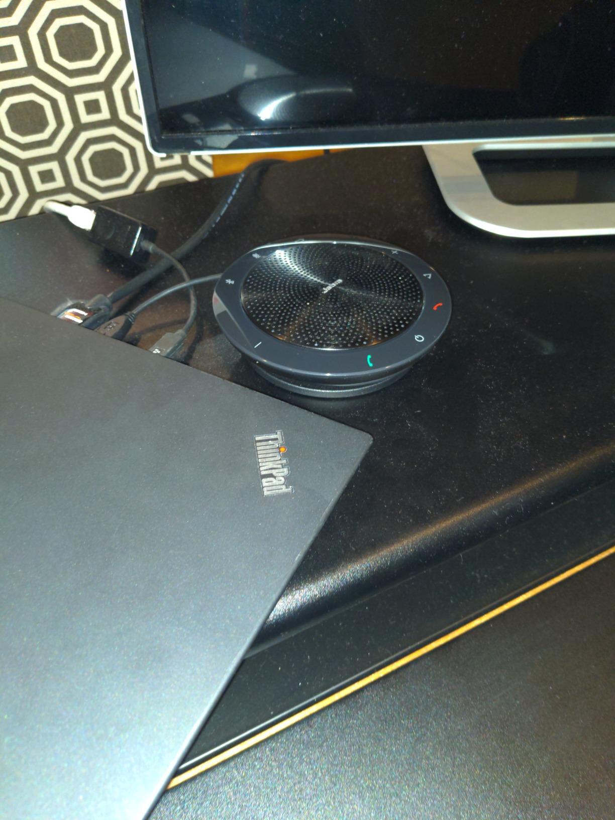 Jabra Speak 510 MS Wireless Bluetooth Speakerphone - Outstanding Sound Quality, Portable Conference Speaker - Certified for Microsoft Teams customer photo 1