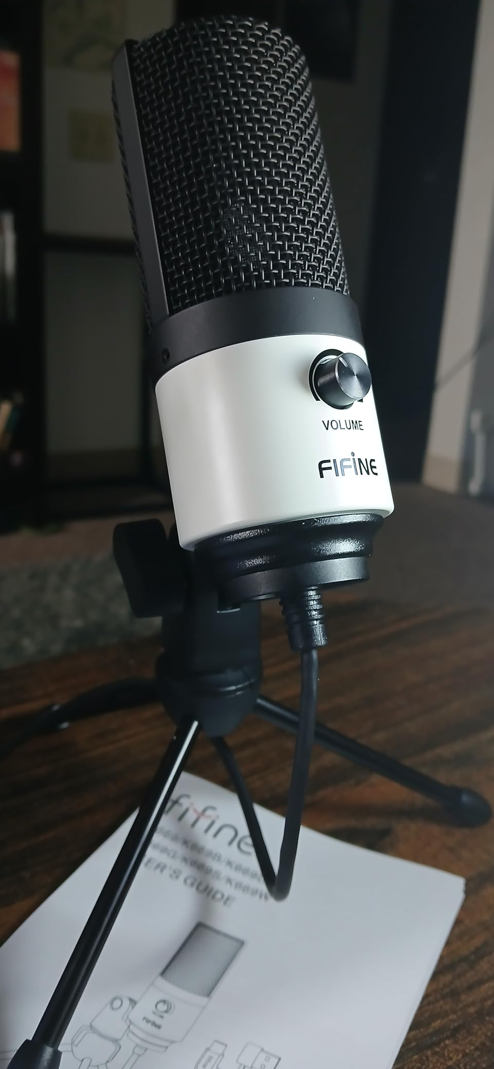 FIFINE USB Microphone, Metal Condenser Recording Microphone for MAC OS, Windows, Cardioid Laptop Mic for Recording Vocals, Voice Overs, Streaming, Meeting and YouTube Videos - K669B customer photo 2