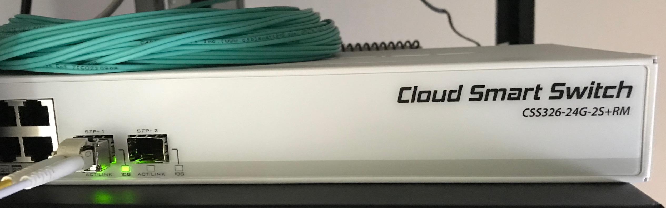 MikroTik CSS326-24G-2S+RM Managed Gigabit Ethernet Switch | 24 Port | 2x SFP+ | 1U Rackmount customer photo 2