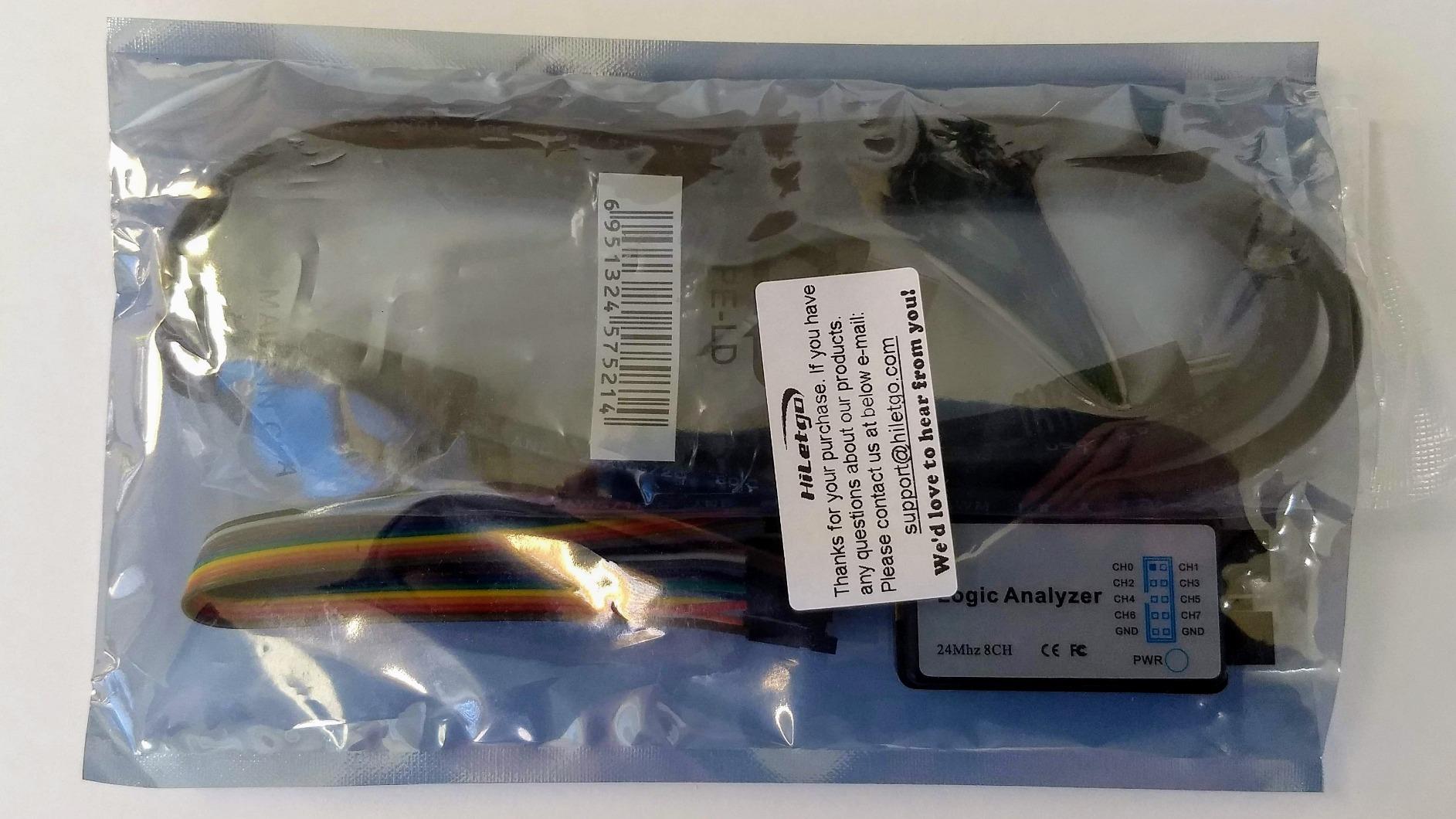 HiLetgo USB Logic Analyzer Device with EMI Ferrite Ring USB Cable 24MHz 8CH 8 Channel UART IIC SPI Debug customer photo 2
