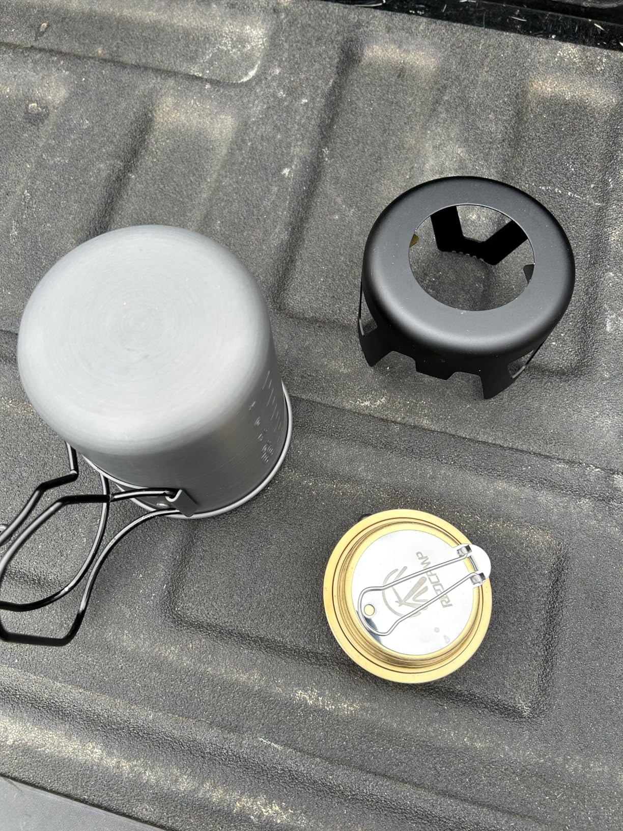 REDCAMP Mini Alcohol Stove for Backpacking, Lightweight Brass Spirit Burner with Aluminium Stand customer photo 2