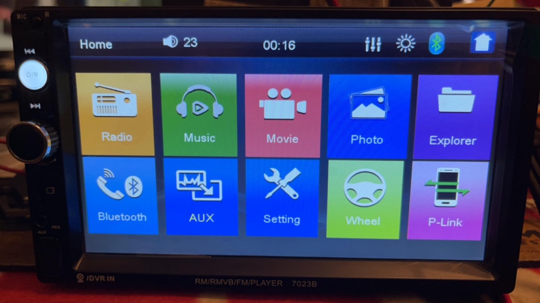 Podofo Double Din Car Stereo Radio 7 Inch Touch Screen Bluetooth Handsfree Mirror Link USB SD FM Audio Receiver with Backup Camera Wireless Steering Wheel Control customer photo 2