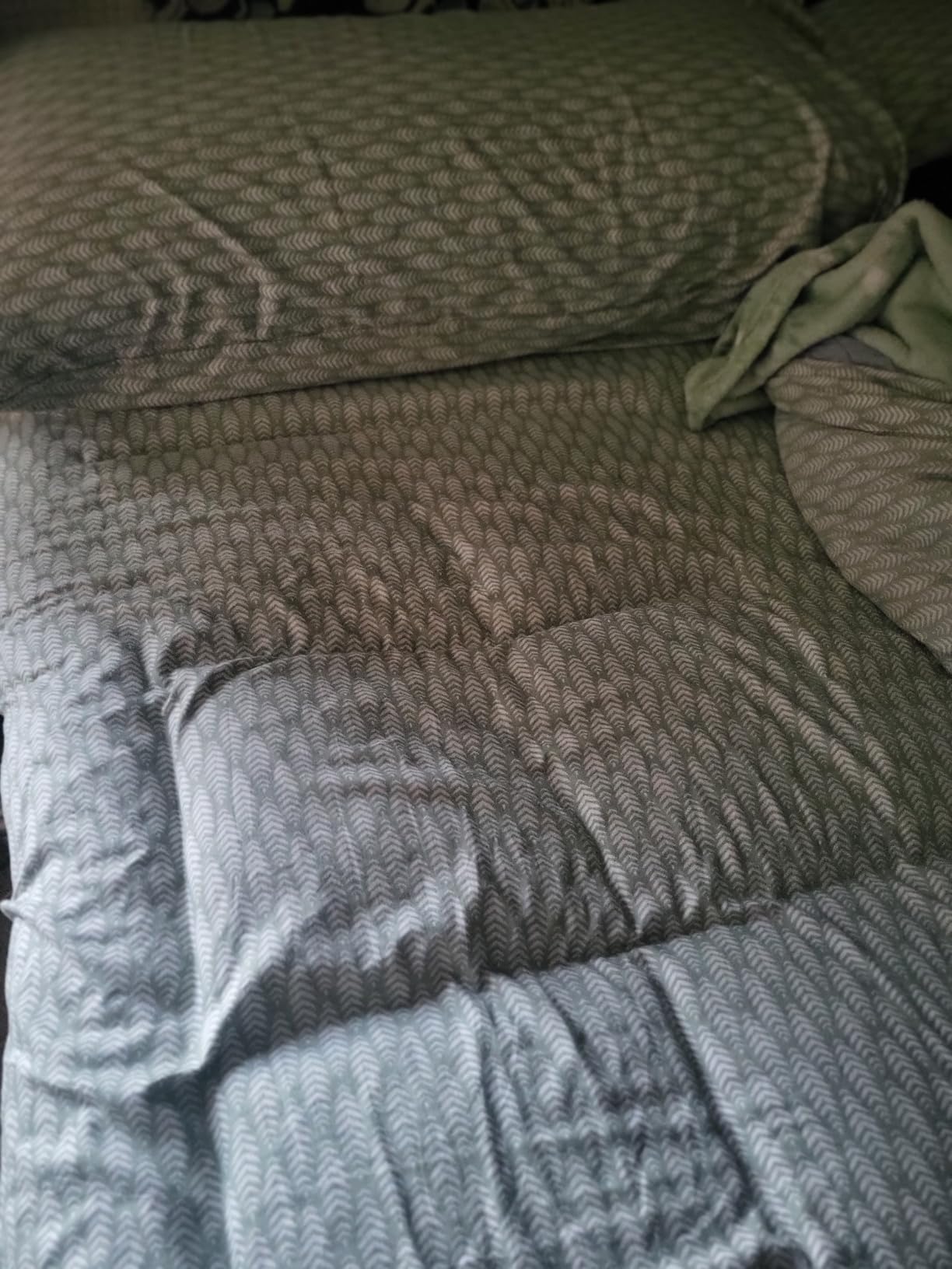 Ultra Soft Queen Size Mattress Topper - Viscose Made from Bamboo Pillow Top Mattress Pad for Back Pain Relief - Naturally Cooling for Hot Sleepers, Green customer photo 2