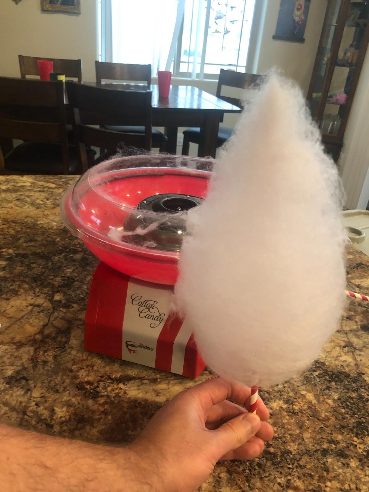 The Candery COTTON CANDY MACHINE AND FLOSS BUNDLE BRIGHT, COLORFUL STYLE SUGAR FREE CAND customer photo 2