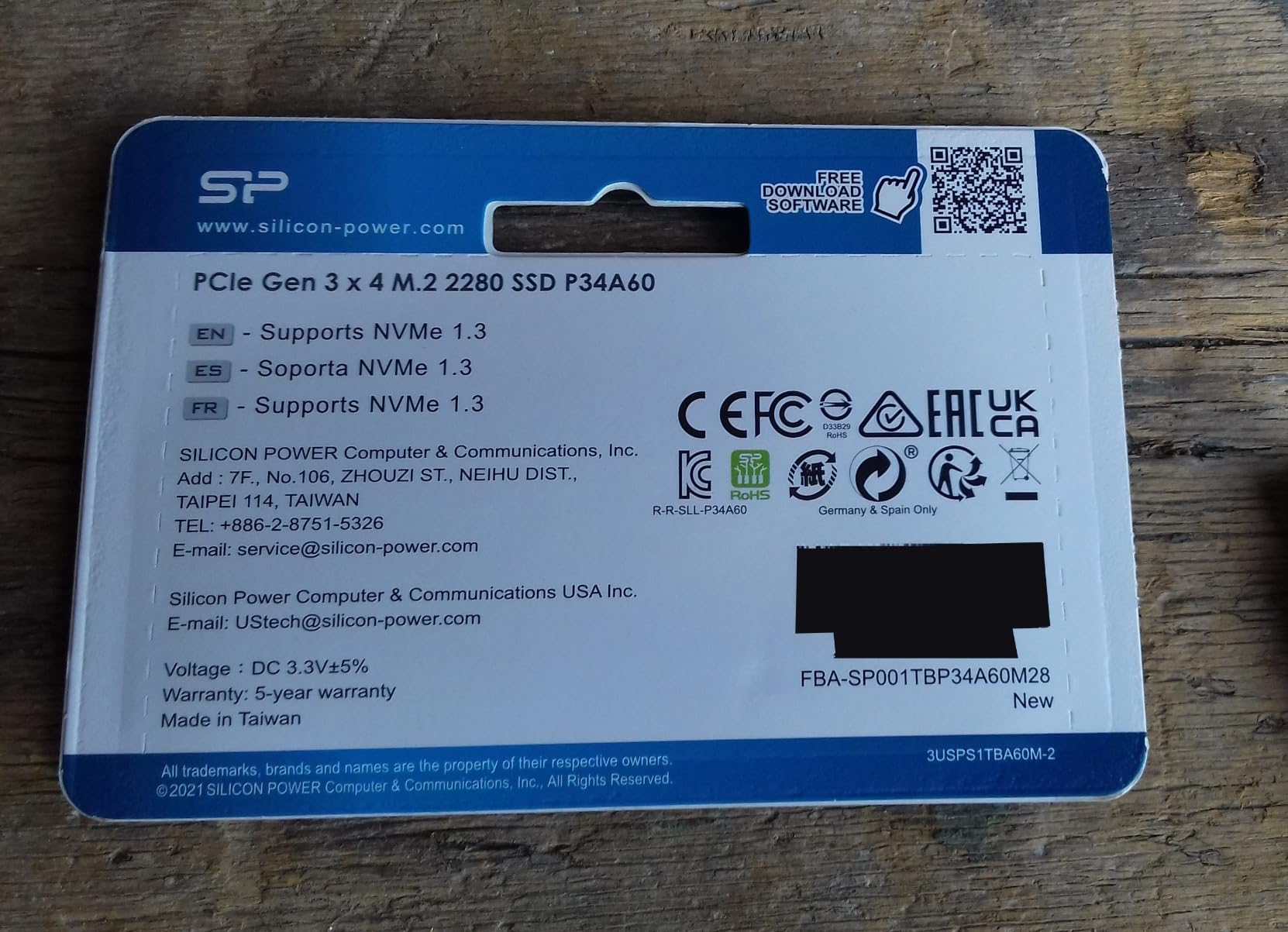 Silicon Power 2TB NVMe M.2 PCIe Gen3x4 2280 SSD Solid State Drive (SP002TBP34A60M28) customer photo 2