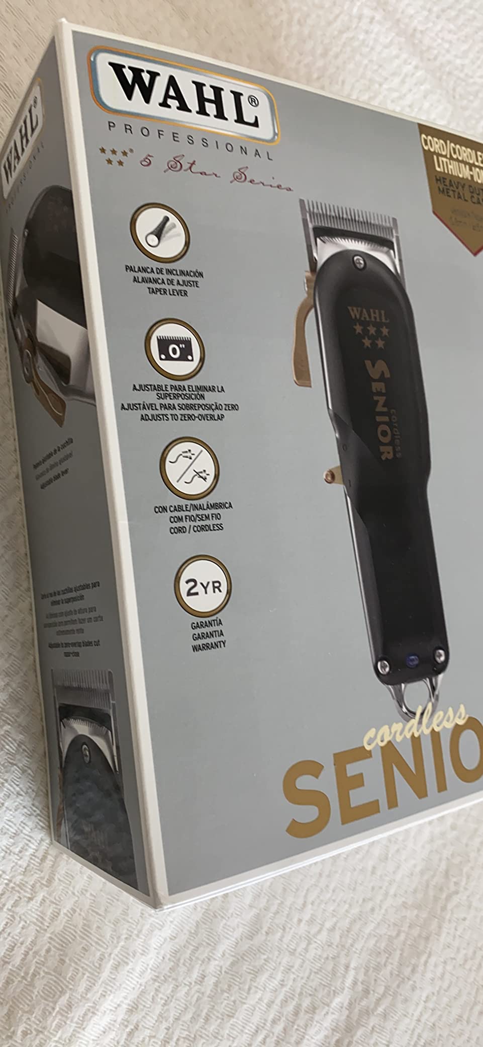 Wahl Professional 5 Star Cordless Senior Clipper, Precision Fade Blades, Metal Housing, 80-Minute Run Time customer photo 2