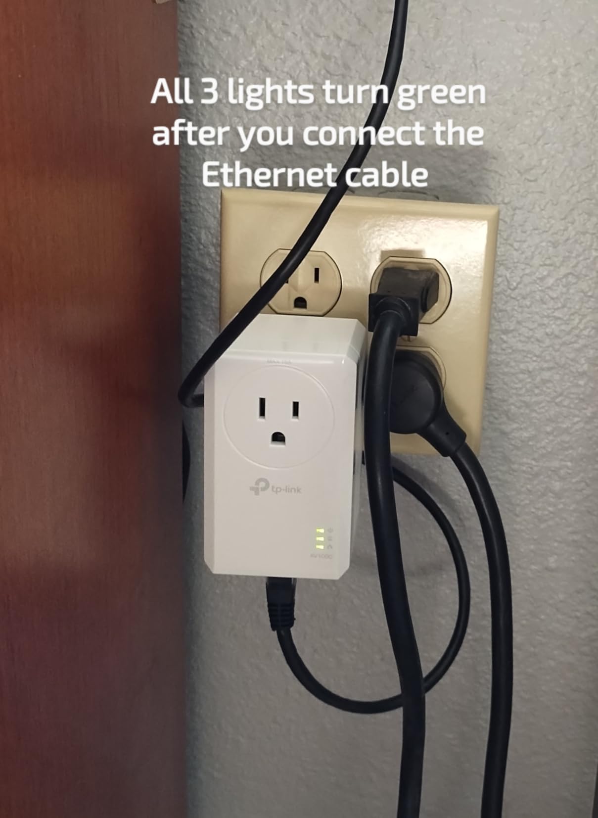 TP-Link AV1000 Powerline Ethernet Adapter KIT - Gigabit Port, Plug Pair & Play, Ethernet Over Power, Nano Size, Power Saving Mode, Network Adapter, Free Expert Help (TL-PA7017 KIT) customer photo 2