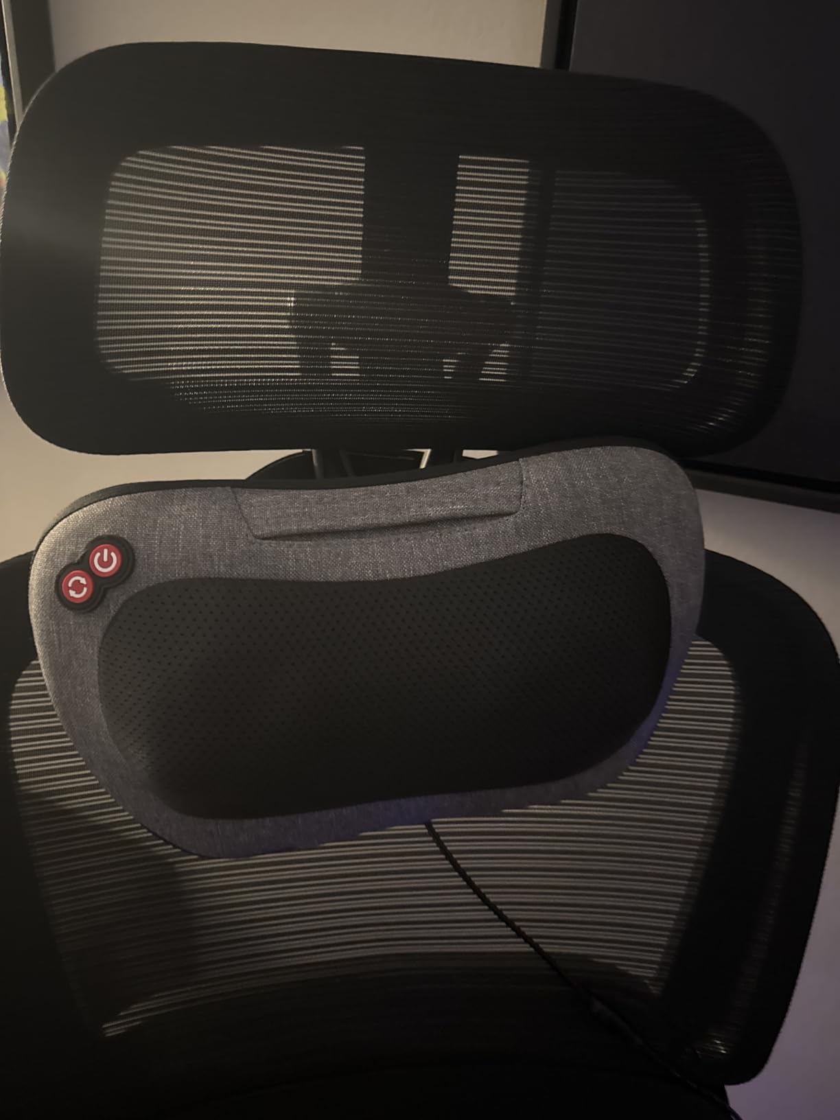 VIKTOR JURGEN Fathers Day Dad Gifts, Shiatsu Back Massager with Heat - Deep Tissue Massage for Neck, Shoulder, Back Pain Relief, Electric Kneading 3D Massage Pillow Gifts for Men Women Mom, Christmas customer photo 1