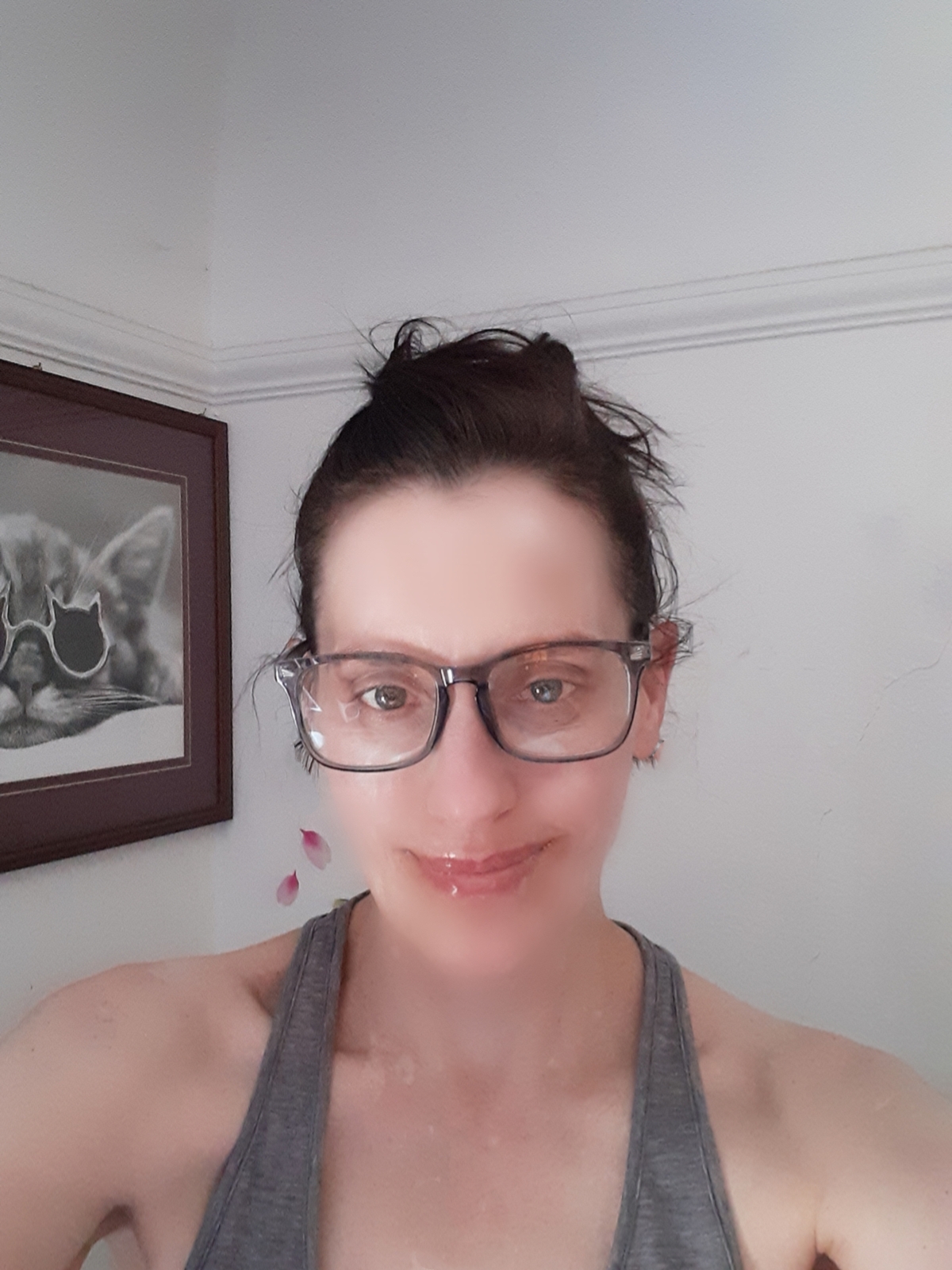 MEETSUN Blue Light Blocking Glasses, Anti Eye Strain Headache (Sleep Better), Computer Reading Glasses UV400 Transparent Lens (Black+Leopard+Tortoise, 53) customer photo 2