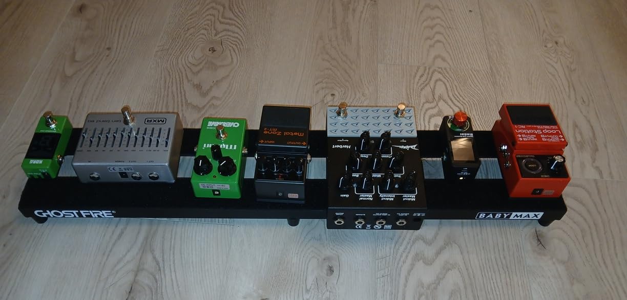 Ghost Fire Guitar Pedal Board Aluminum Alloy 2.75lb Effect Pedalboard 16.9
