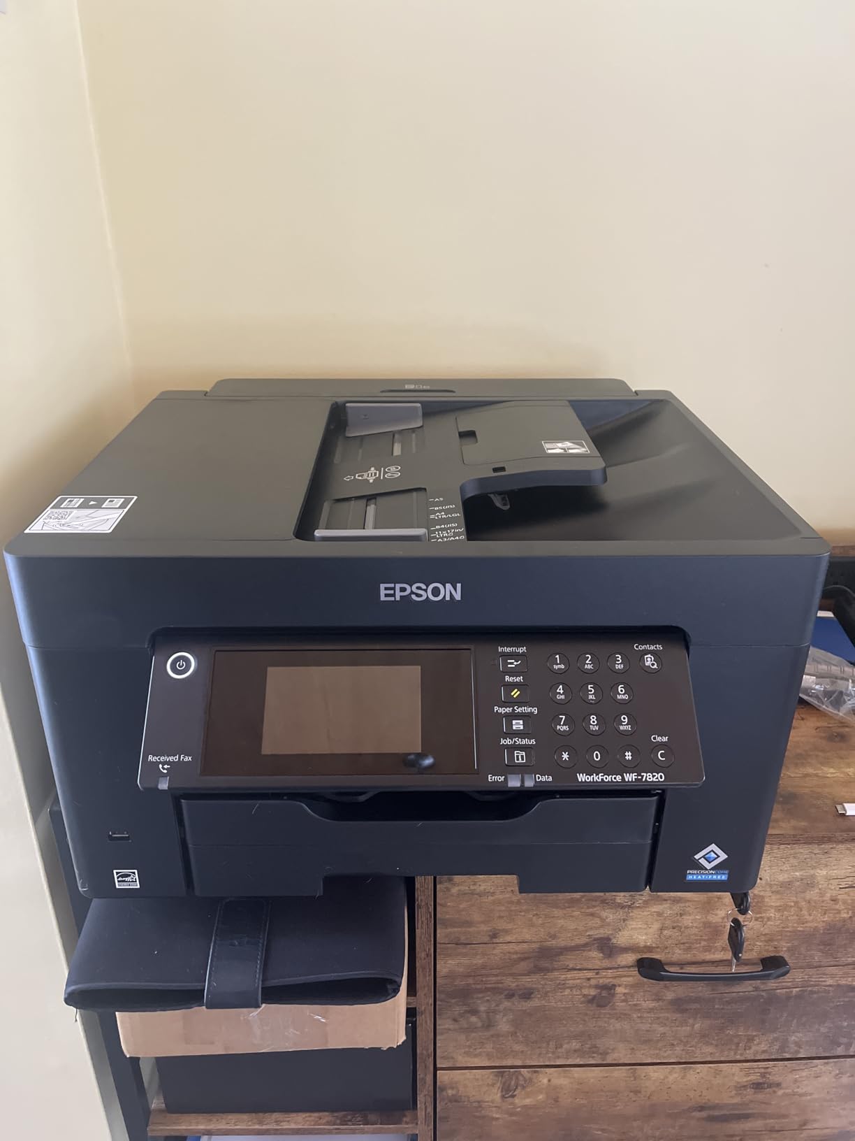 Epson Workforce Pro WF-7820 Wireless Duplex All-in-One Wide-Format Printer, Copier, Scanner, and Fax with 50 Page ADF customer photo 1
