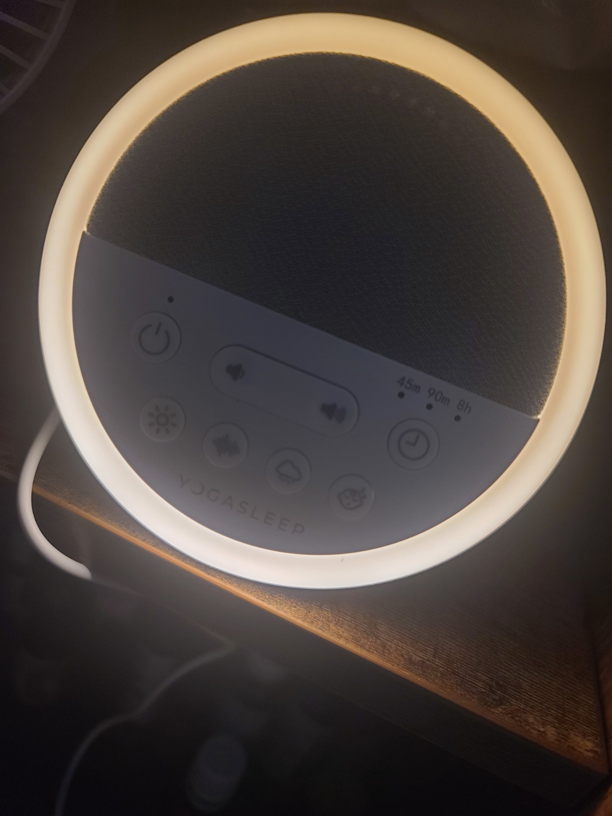Yogasleep Nod White Noise Sound Machine, With Soft Night Light & Sleep Timer, 20 Sound Options Including Lullabies, Nature & Pink Noise, Sleep Aid For Baby & Adults customer photo 1