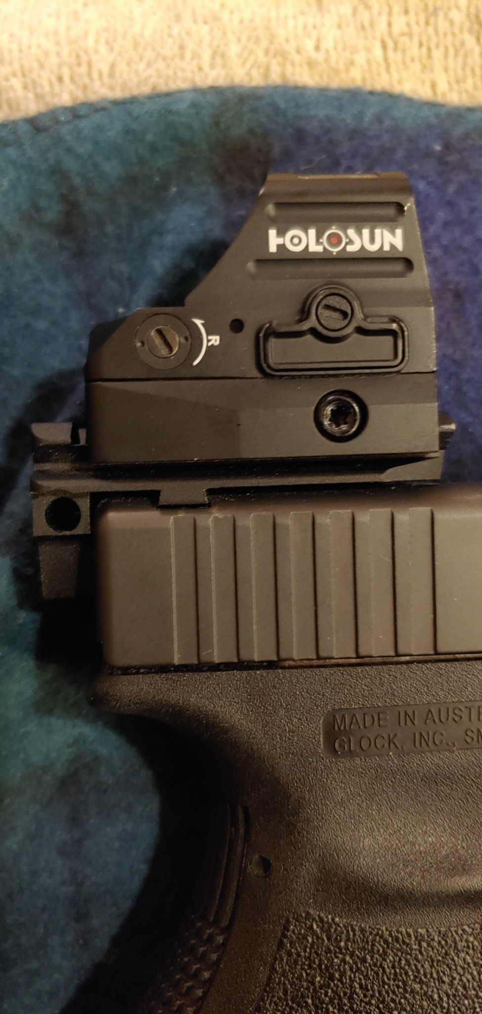 HOLOSUN 407C/507C-X2 Series, Red or Green, 2 MOA Dot, 2/32 MOA Circle Dot Options, 7075 Aluminum, Open, Solar, Shake Awake, RMR Footprint customer photo 2