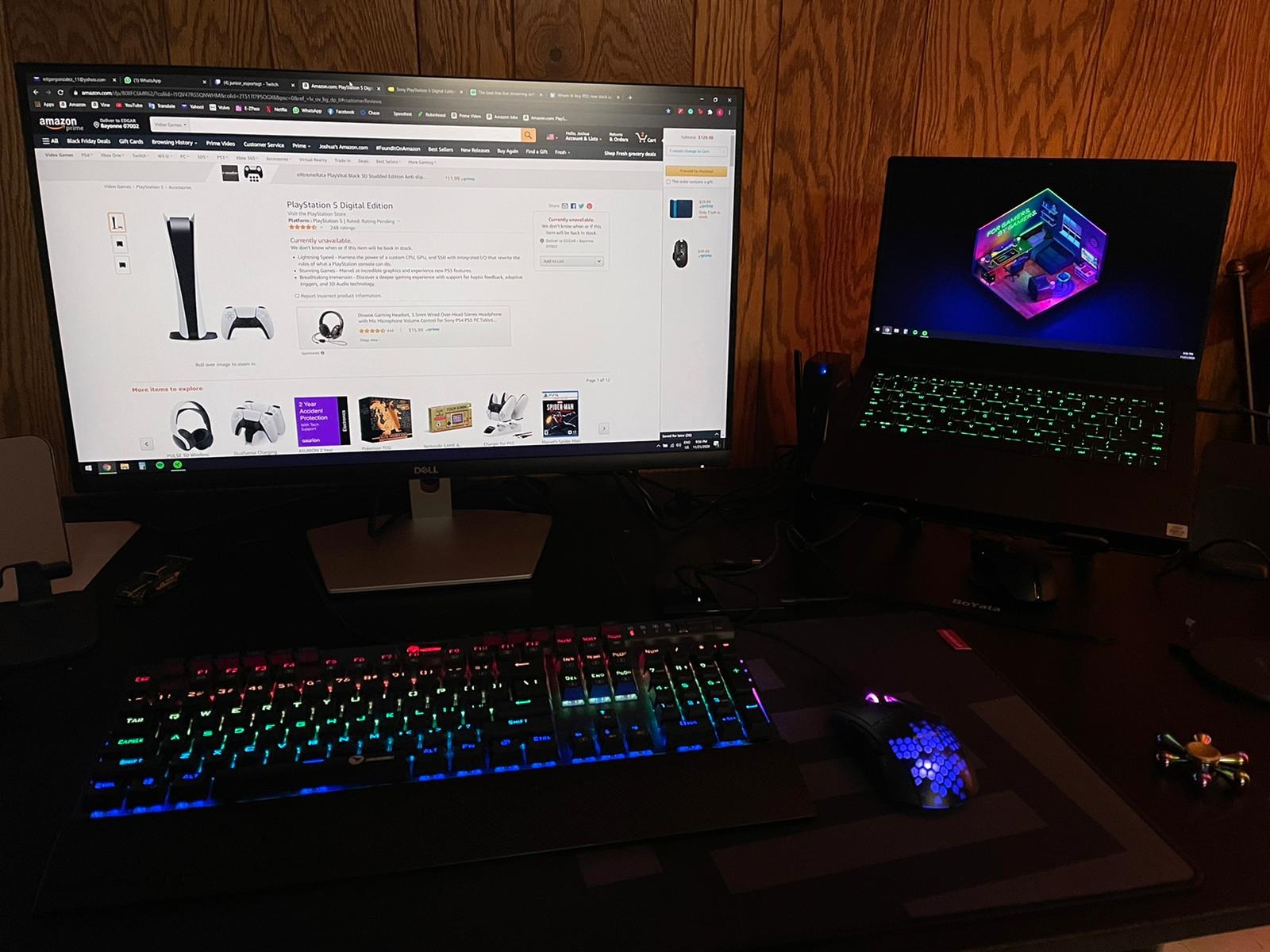 Dell S2721D 27 Inch 1440p QHD, IPS Ultra-Thin Bezel Monitor, AMD FreeSync, HDMI, DisplayPort, Built in Speakers, VESA Certified, Silver customer photo 2