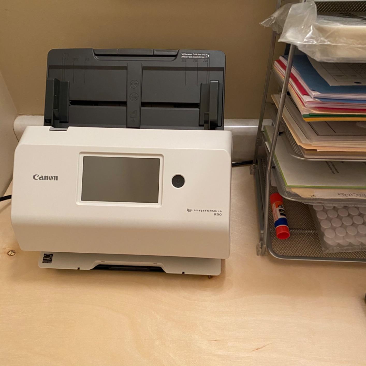 Canon imageFORMULA R50 Business Document Scanner with Wi-Fi Network and LCD Touchscreen customer photo 2