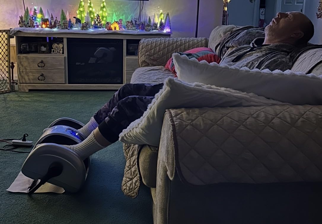 Best Choice Products Shiatsu Foot Massager with Heat for Plantar Fasciitis & Neuropathy, Kneading Foot & Calf Massager with Remote, 360° Adjustable Handle, Rolling & Compression Massage - Satin Black customer photo 2