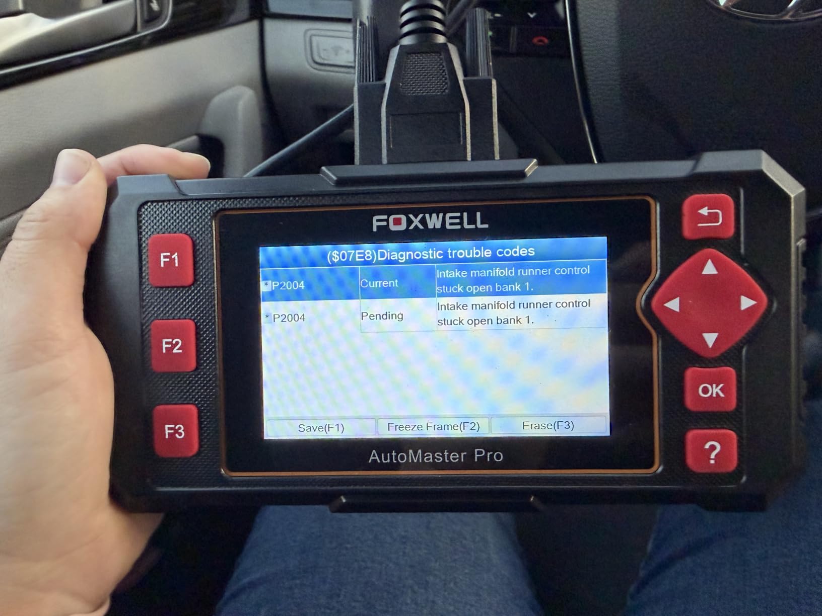 FOXWELL Car Scanner NT604 Elite OBD2 Scanner ABS SRS Transmission, Check Engine Code Reader for Cars and Trucks, Diagnostic Scan Tool with SRS Airbag, Automotive Diagnostic Tool with Live Data customer photo 1