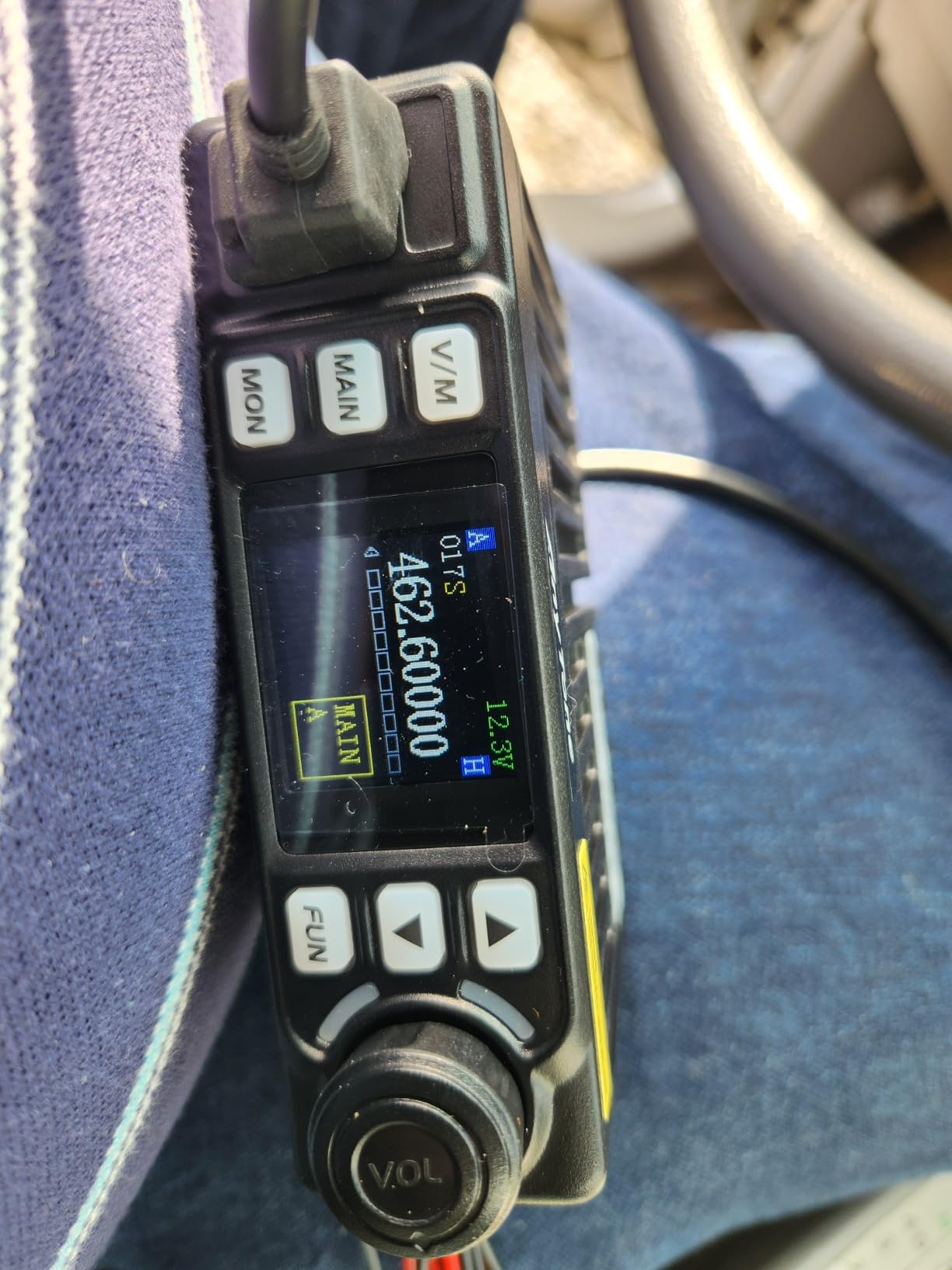 AnyTone Mini Size Dual Band Transceiver Mobile Radio VHF/UHF Two Way Radio AT-779UV for Car Vehicle Black customer photo 1