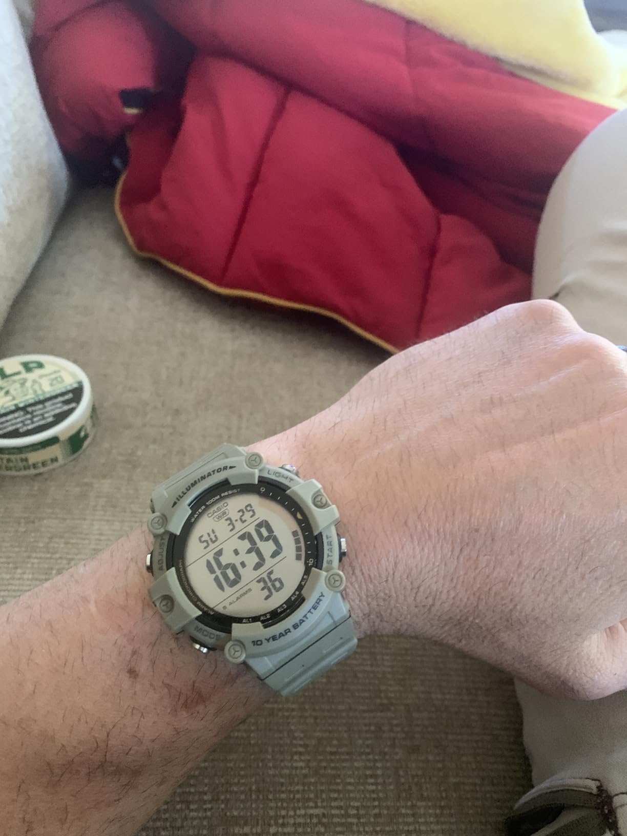 Casio Illuminator AE1500WH Series | 10-Year Battery | LED Backlight | 5-Alarms | 1/100 Sec Stopwatch | Men's Digital Watch customer photo 1