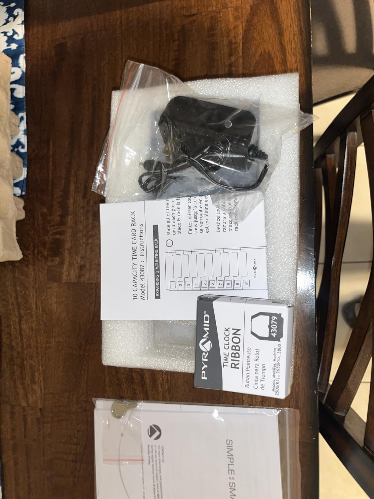 Pyramid Time Systems 2500 Auto-Aligning Employee Time Clock Bundle for Small Business with 100 Time Cards, 2 Ribbons, 10-Slot Rack & Keys customer photo 1
