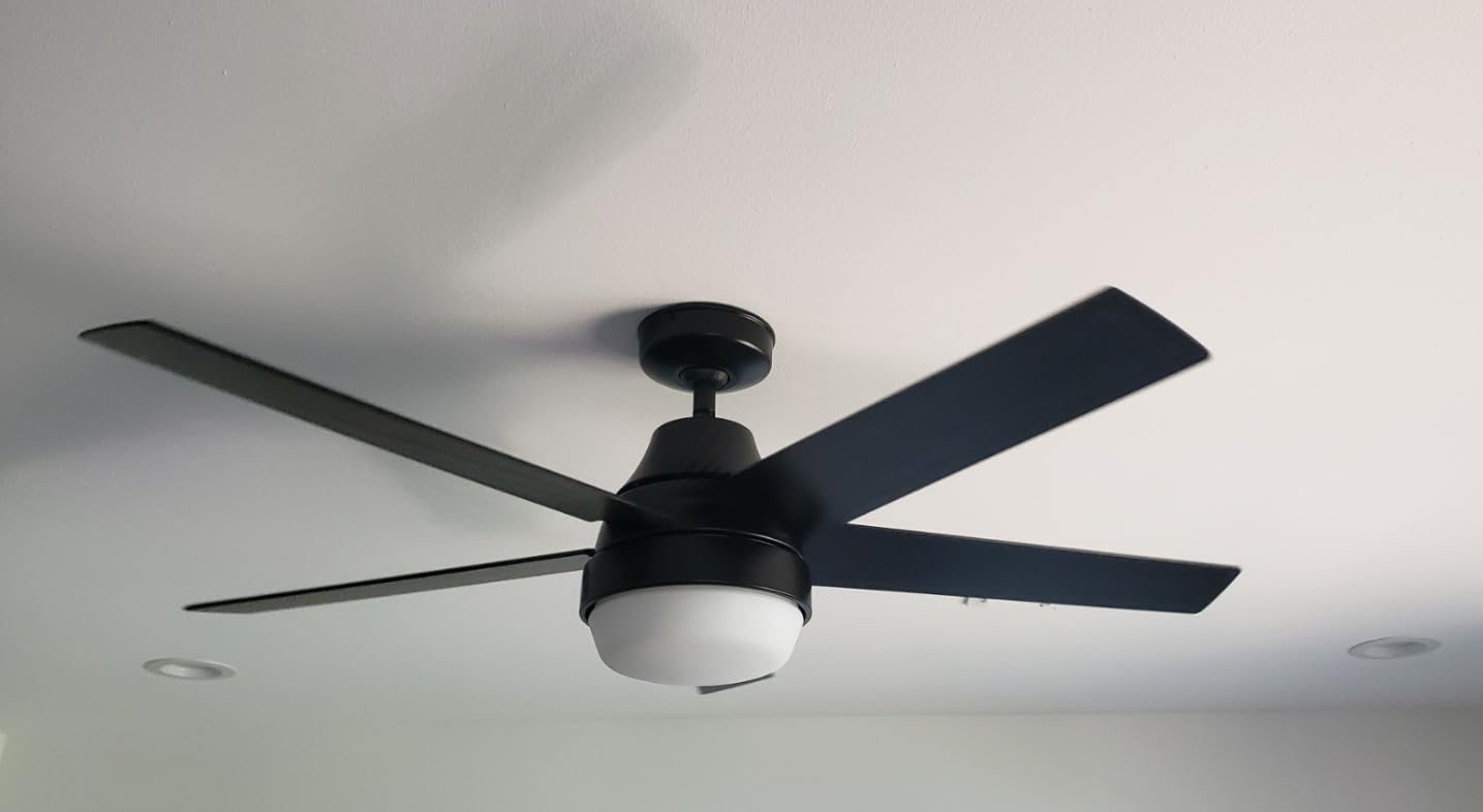Hunter 51314 Aerodyne Ceiling Fan 52 inches Matte Black - SIMPLEconnect Smart Fan customer photo 1
