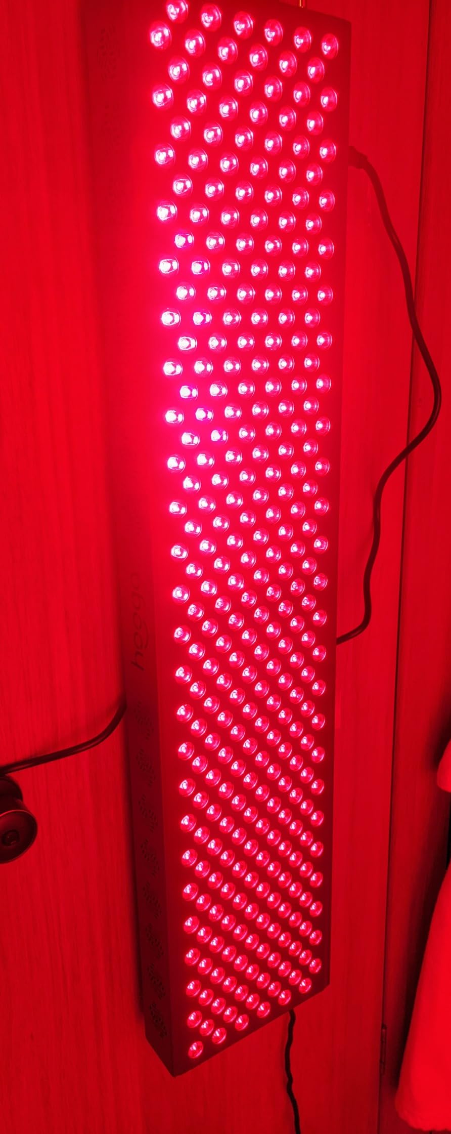 Hooga Red Light Therapy Panel Device - Full Body Panel, 660nm Red & 850nm Near Infrared Light Therapy, LED Light Therapy Lamp, 300 Dual Chip LEDs, Timer, Hanging Kit Included - PRO1500 customer photo 1