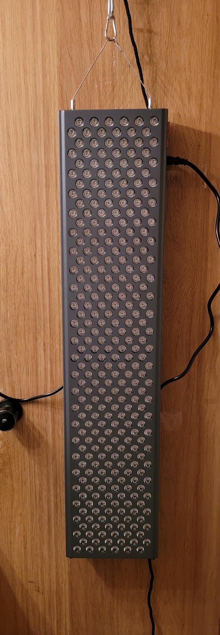 Hooga Red Light Therapy Panel Device - Full Body Panel, 660nm Red & 850nm Near Infrared Light Therapy, LED Light Therapy Lamp, 300 Dual Chip LEDs, Timer, Hanging Kit Included - PRO1500 customer photo 2