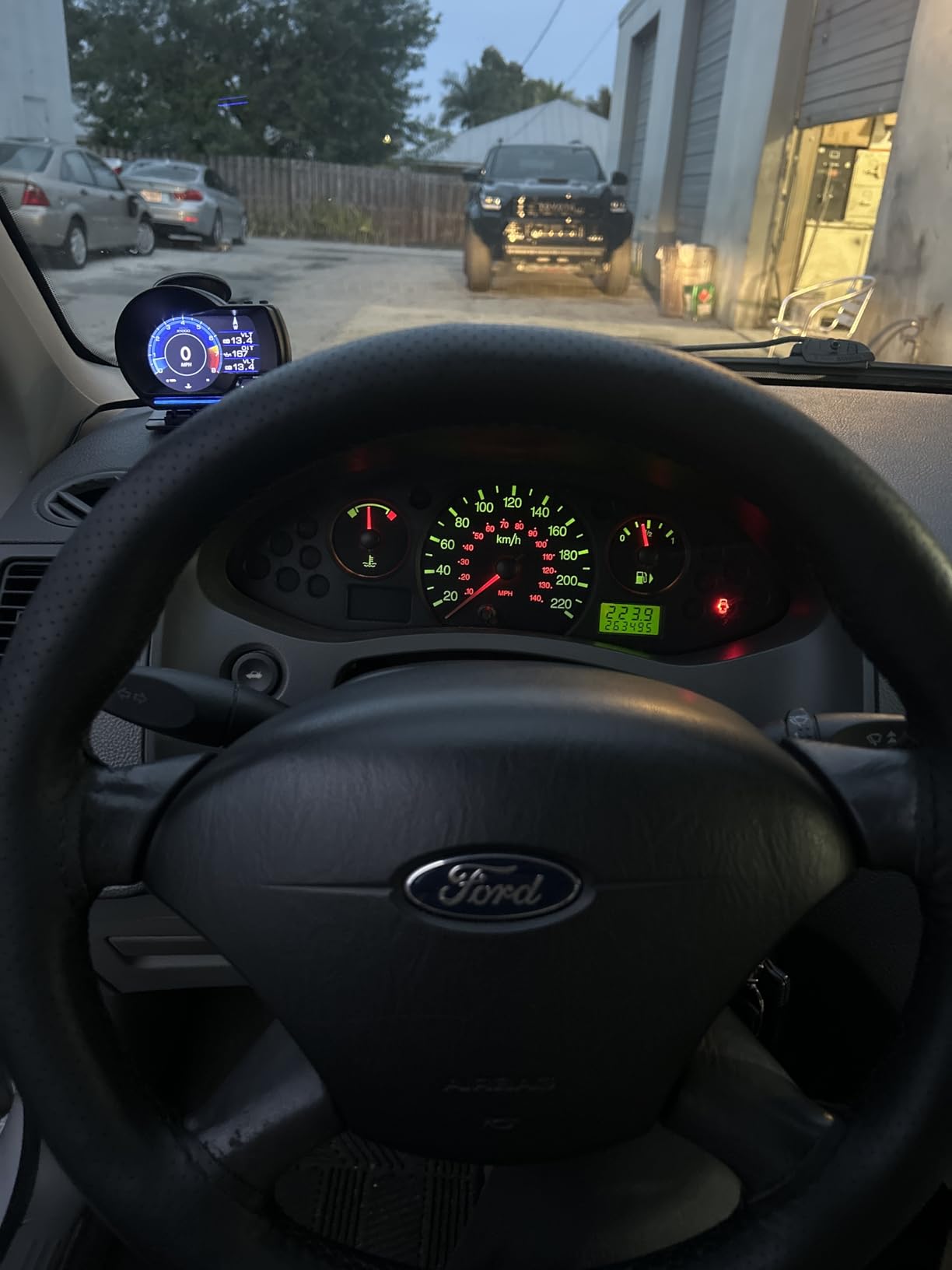 obd2 Gauge Display Heads up Display for Cars Car HUD Head Up Display P6, OBD+GPS Smart Gauge, obd2 Speedometer with Speed,RMP,Water Temperature,Overspeed Alarm,Works Great for Most Cars customer photo 2