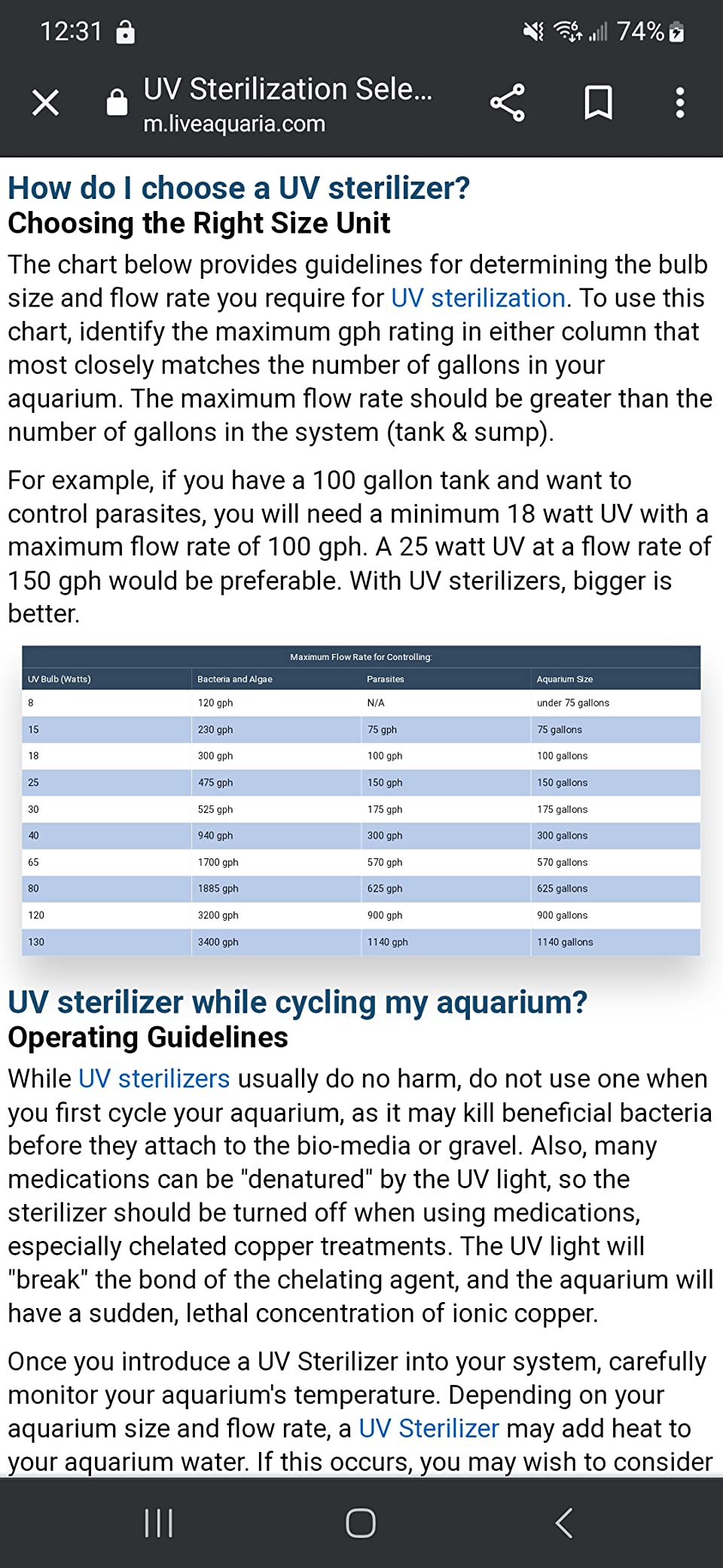 AA GKM24W Internal UV for Aquariums up to 120Ga, Black customer photo 1