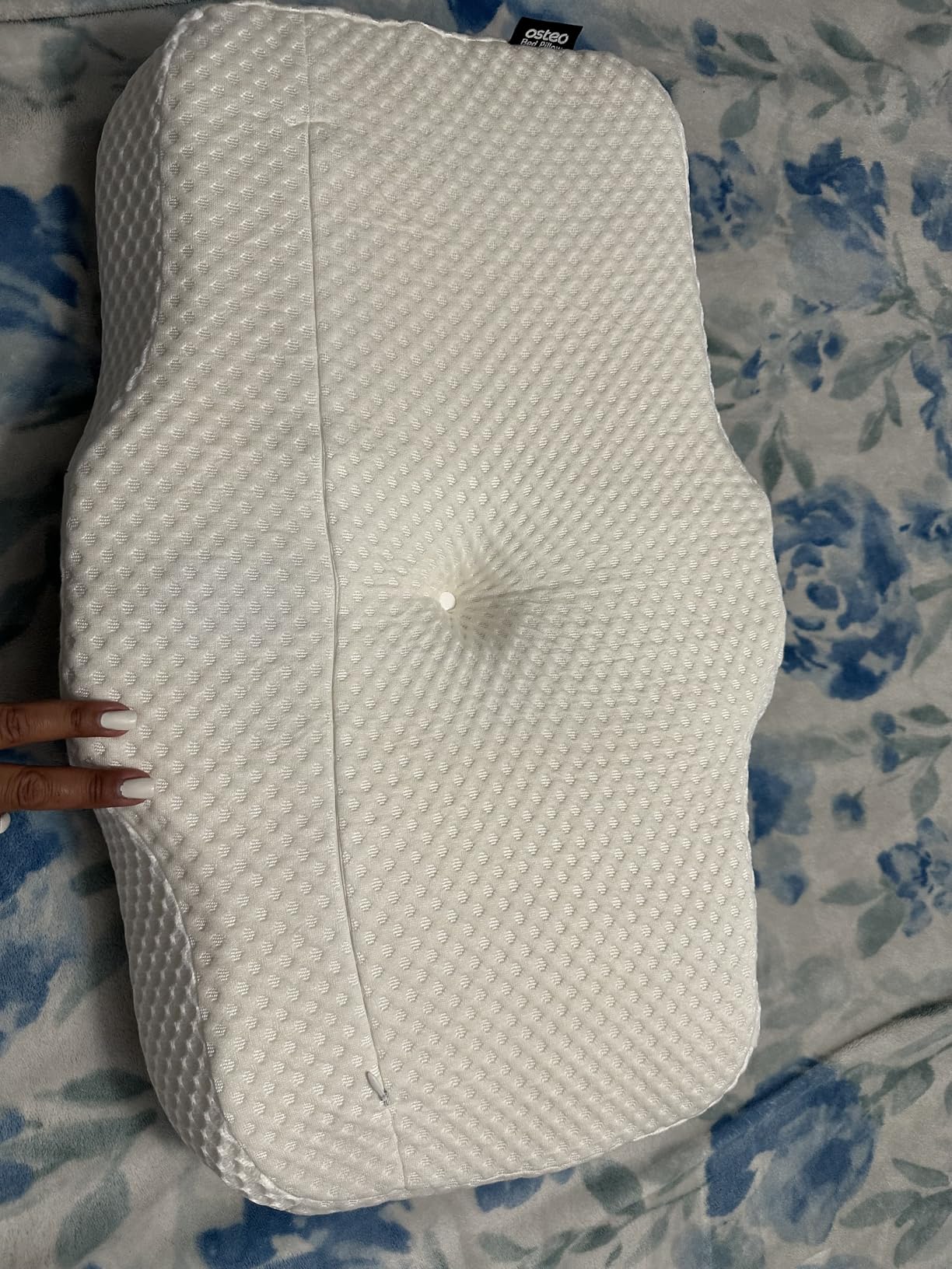 Osteo Cervical Pillow for Neck Pain Relief, Hollow Design Odorless Memory Foam Pillows with Cooling Case, Adjustable Orthopedic Bed Pillow for Sleeping, Support for Side Back Sleepers customer photo 1