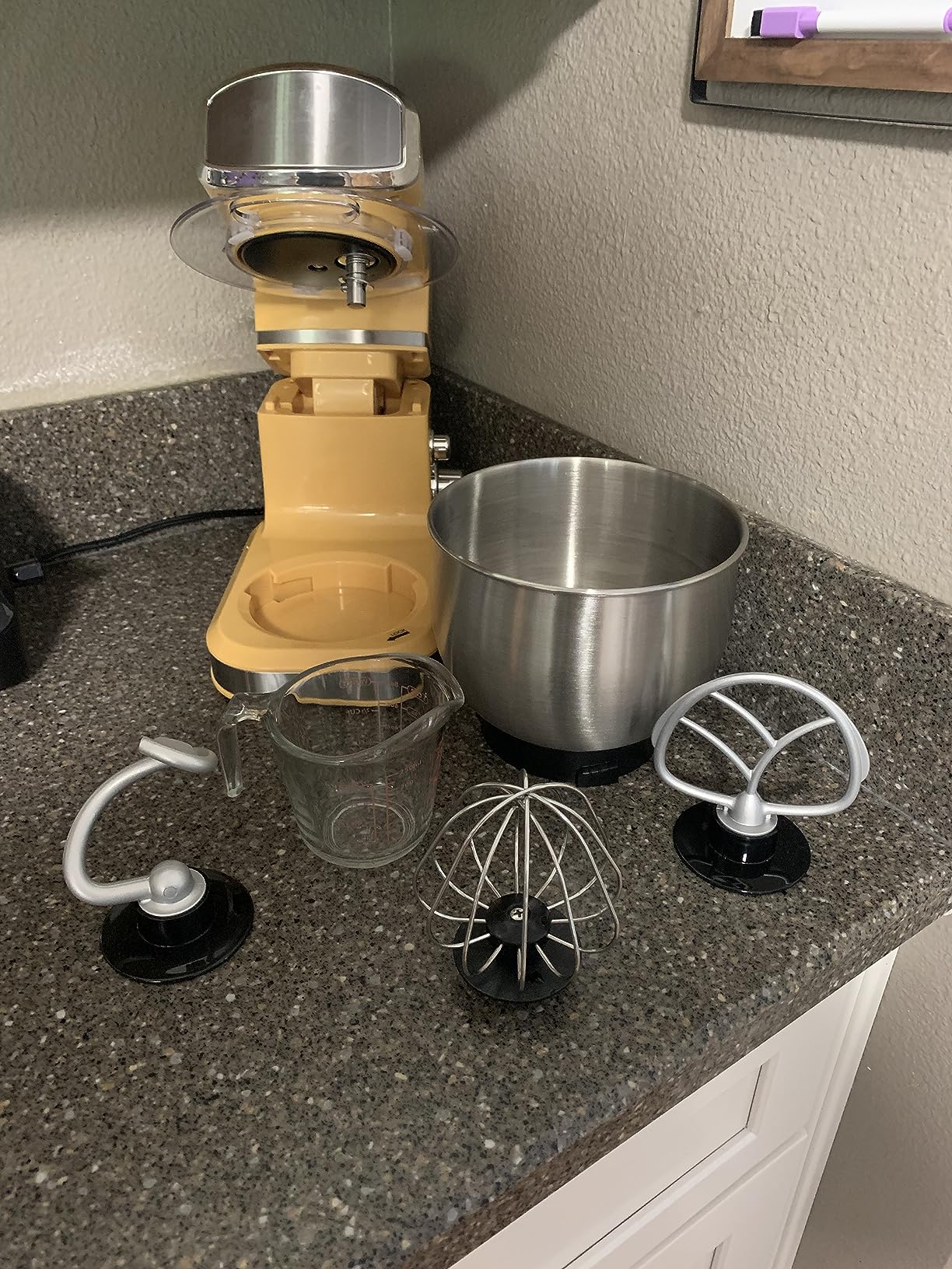 Kitchen in the box Stand Mixer, 3.2Qt Small Electric Food Mixer, 6 Speeds Portable Lightweight Kitchen Mixer for Daily Use with Egg Whisk, Dough Hook, Flat Beater (Pink) customer photo 1